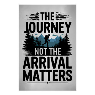 Poster Le voyage n'est pas l'arrivée importante