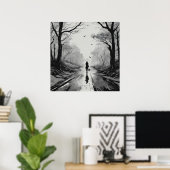 Poster Le Voyage Silencieux (Bureau à domicile)