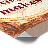 Poster Le voyage vous enrichit - l'art imprimé (Coin)