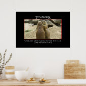 Poster Le vrai sens du travail d'équipe [XL] (Cuisine)