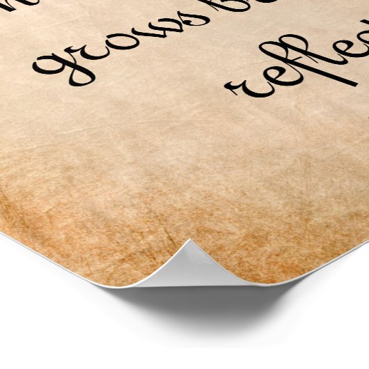 Poster Le Vrai Sourit... Devis inspirant (Coin)