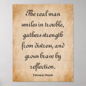 Poster Le Vrai Sourit... Devis inspirant (Devant)