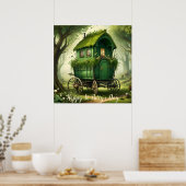 Poster Le Wagon Gitan Boho de la Saint Patrick, personnal (Cuisine)