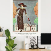 Poster Le Walker Melancholy par George Barbier (Bureau à domicile)