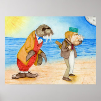 Poster Le Walrus et le charpentier