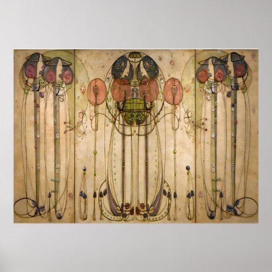 Poster Le Wassail - Charles Mackintosh (Devant)