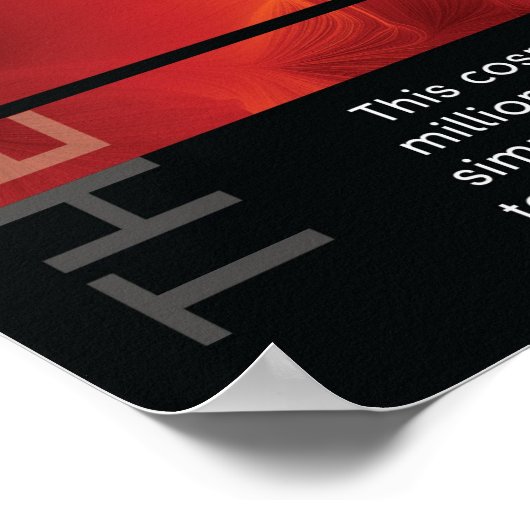 Poster Le web cosmique (Coin)