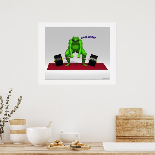 Poster Le Weightlifter (Cuisine)