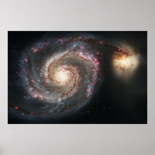 Poster Le Whirlpool Galaxy Messier 51a NGC 5194 (Devant)