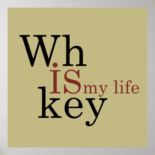 Poster le whisky est ma vie (Devant)