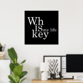 Poster le whisky est ma vie (Bureau à domicile)