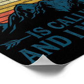 Poster Le Wyoming Appelle Et Je Dois Y Aller (Coin)