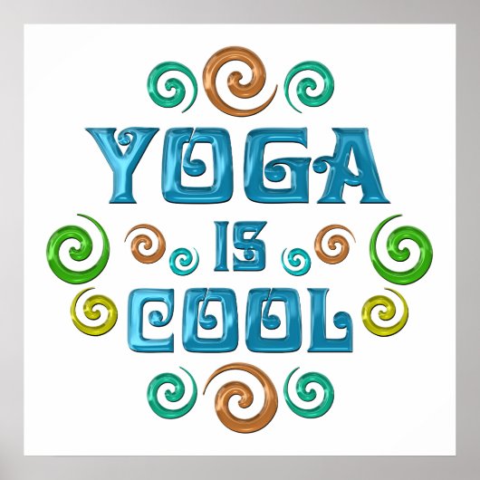 Poster Le yoga est Cool (Devant)
