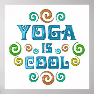 Poster Le yoga est frais