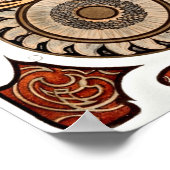 Poster Le Zodiaque d'Alphonse Maria Mucha ou La Plume (Coin)