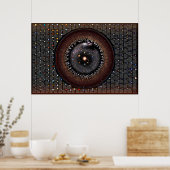 Poster LE ZOO CÉLESTIEL - Faune astronomique expliquée (Cuisine)