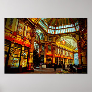 Poster Leadenhall Market City Londres Angleterre