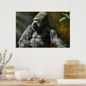 POSTER LEADER DE SILVERBACK GORILLA (Cuisine)