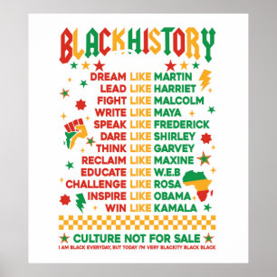 Poster Leaders de l'histoire noire