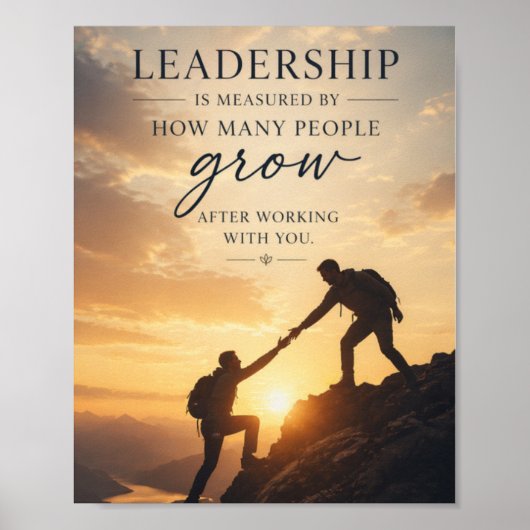 Poster Leadership de service (Devant)