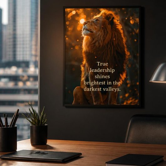 Poster Leadership et Courage