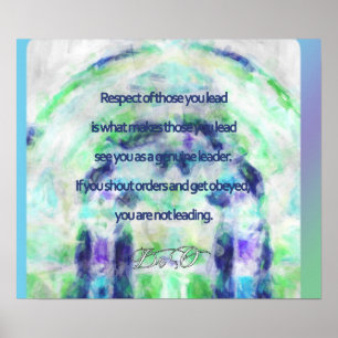 Poster Leadership et respect