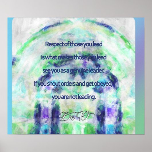 Poster Leadership et respect (Devant)