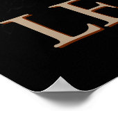 Poster Leadership inspiré de l'aigle noir et blanc (Coin)