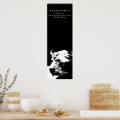 Poster Leadership motivationnel Femme Lion noir blanc (Cuisine)