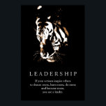 Poster Leadership motivationnel Tiger Pop Art<br><div class="desc">Tiger Digital Artwork - Tiger Head Computer Animal Art - College Pop Art - Wild Big Cats Ordinateur Images</div>