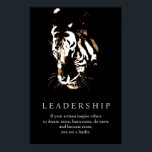 Poster Leadership motivationnel Tiger Pop Art<br><div class="desc">Tiger Digital Artwork - Tiger Head Computer Animal Art - College Pop Art - Wild Big Cats Ordinateur Images</div>