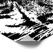 Poster Leadership noir et blanc Sumatran Borneo Tiger (Coin)