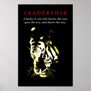 Poster Leadership tigre Inspiration