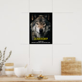 Poster Leadership - Wolf Pack, Alpha Homme, Leader (Cuisine)
