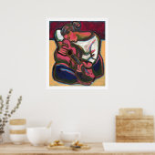 Poster Leah joue de la guitare (Cuisine)