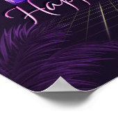 Poster Leah Nom Prénom de l'anniversaire de l'affiche (Coin)