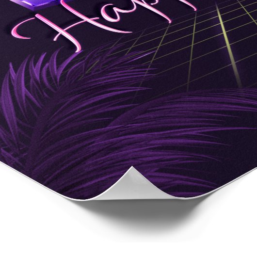 Poster Leah Nom Prénom de l'anniversaire de l'affiche (Coin)