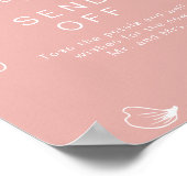 Poster LEAH Vibrant Pastel Mariage Petal Toss Envoyer (Coin)