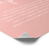 Poster LEAH Vibrant Pastel Rose Late Night Diapers Jeu (Coin)