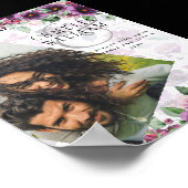 Poster LeahG Plum Purple Berry Mariage Floral Automne Hiv (Coin)