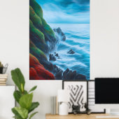 Poster Leap d'Imaginaire - AI Art numérique d'impression (Bureau à domicile)