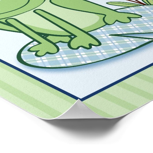Poster Leap Frog Turtle Nursert Mur Art Imprimer (Coin)