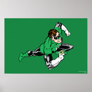 Poster Leap vert à droite