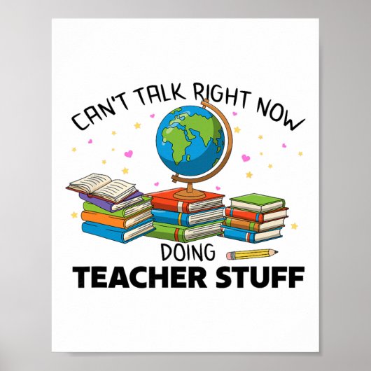 Poster Learning Exams Student Learn Can't Talk Doing Teac (Devant)