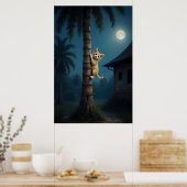 Poster Learning to Climb – Cute Cat Moment (Cuisine)