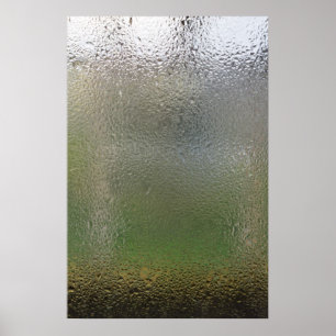 Poster L'eau chute sur le verre