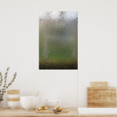 Poster L'eau chute sur le verre (Cuisine)