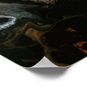 Poster L'eau en gros plan photographie (Coin)