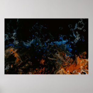 Poster L'eau en gros plan photographie