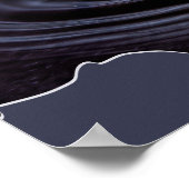 Poster L'Eau Est La Vie ! Photo de gouttelettes d'eau (Coin)